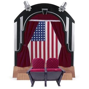 American Girl Molly Stage & Screen Theater NIB + Velvet Seats Retired